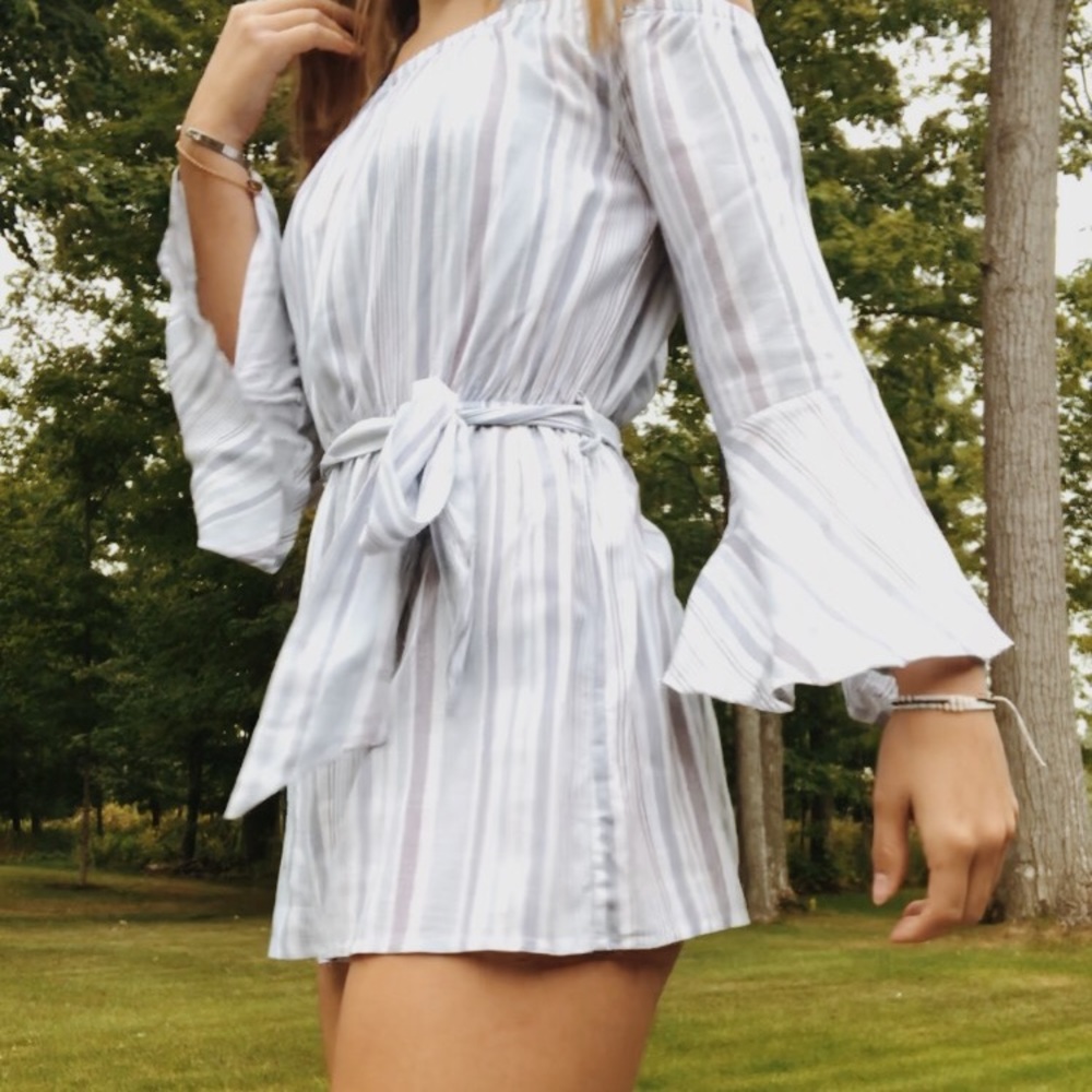 stripped romper